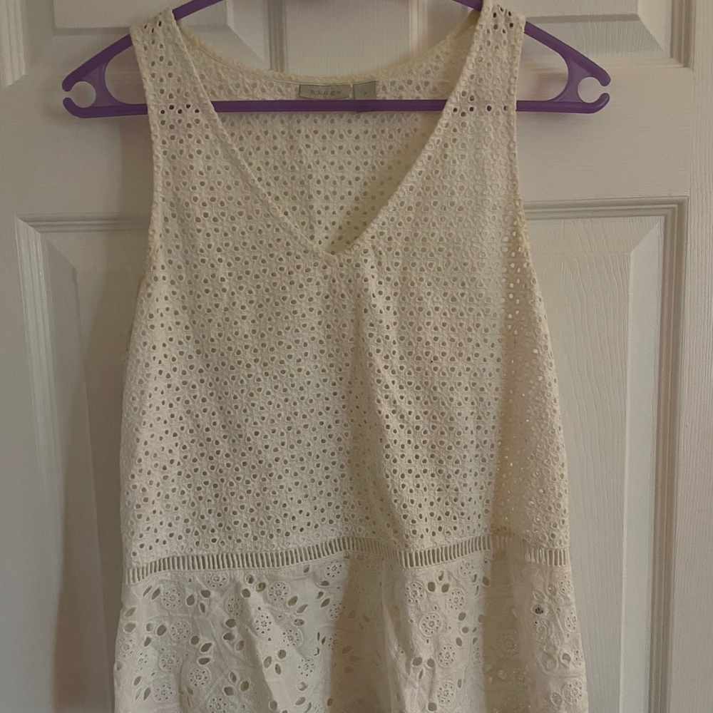 (S) Delicate White Tank